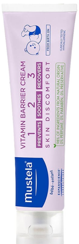 Mustela Diaper Cream Protective Barrier Soothing Baby Skincare 50ml
