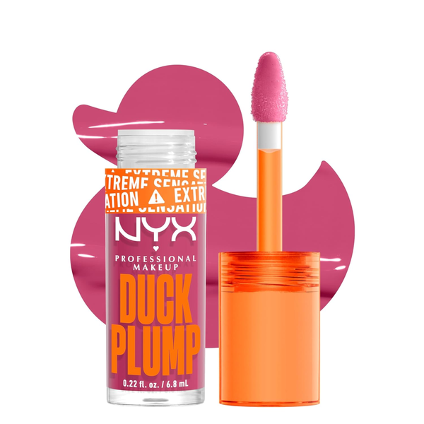 Pink Lip Gloss Duck Plump Volumising High Shine Pick Me Pink Nyx 6.8ml