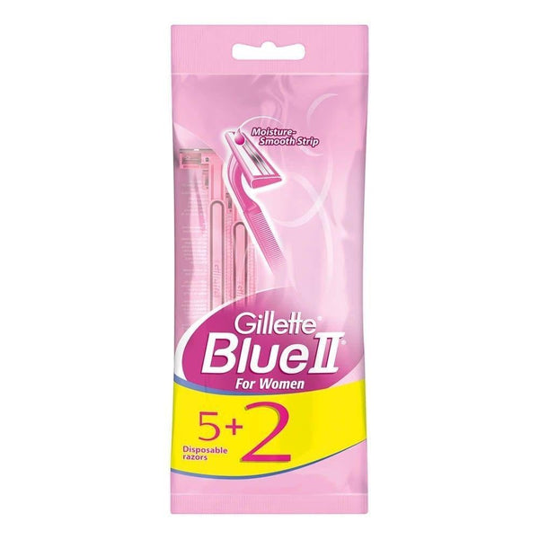 Gillette Disposable Razors Blue 2 Plus Women 5+2 Pcs