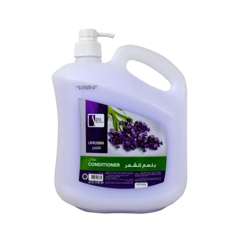 Spa System Lavender Hair Conditioner, Hydrating, 4.2 Liters