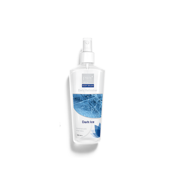 Body Splash For Men Dark Ice Refreshing Fragrance Pure Beauty 100ml