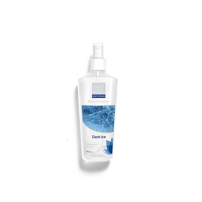 Body Splash For Men Dark Ice Refreshing Fragrance Pure Beauty 100ml