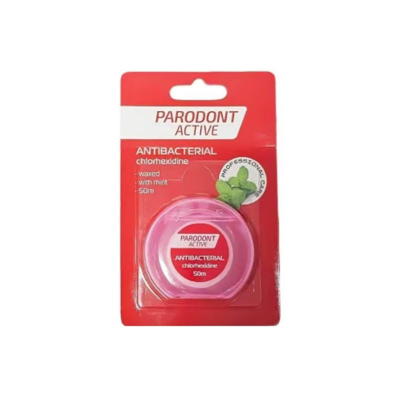 Parodont Active Antibacterial Dental Floss Plaque Removal 50 Meters