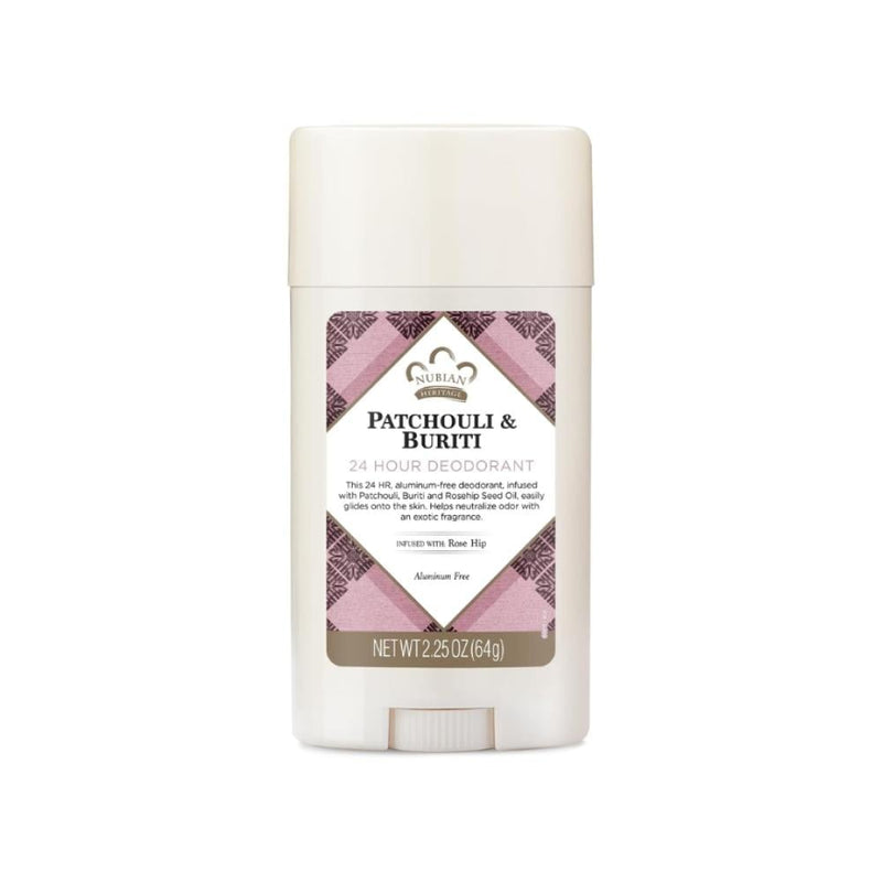 Nubian Heritage Patchouli and Buriti Deodorant Stick, Aluminum-Free, 64g