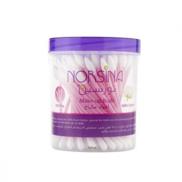 Norsina Cotton Swabs, 100% Natural Turkish Cotton, 100 Count