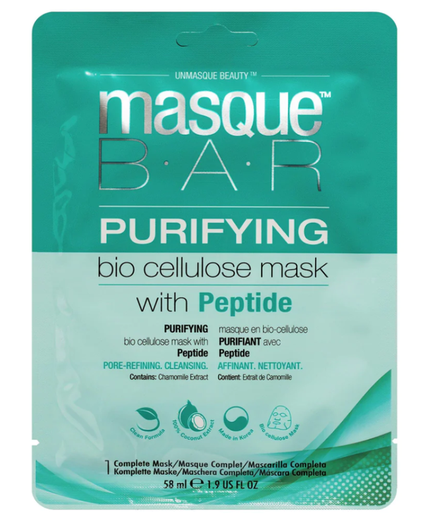 Bio Cellulose Sheet Mask Purifying Deep Cleansing Masque Bar 1 Piece