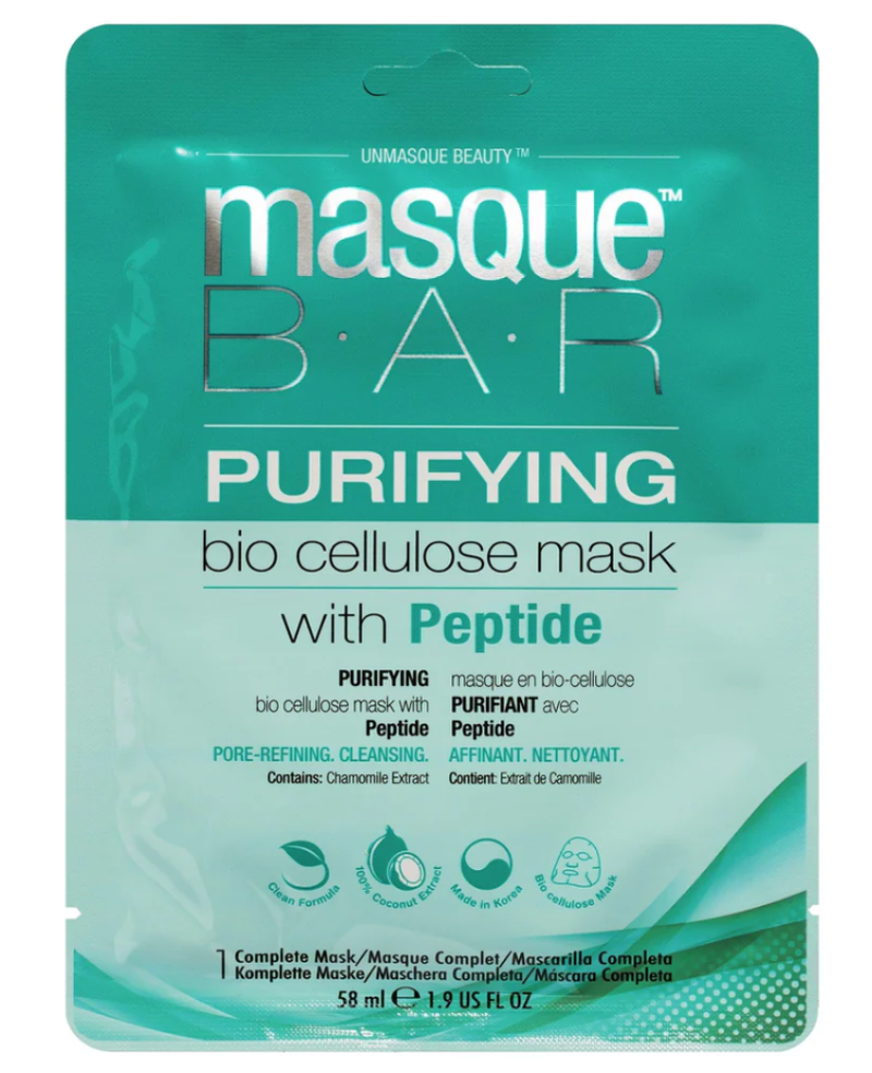 Bio Cellulose Sheet Mask Purifying Deep Cleansing Masque Bar 1 Piece