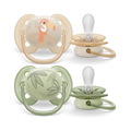 Ultra Soft Baby Soother for babies aged 0 to 6 months Flexible Avent 2 Pcs