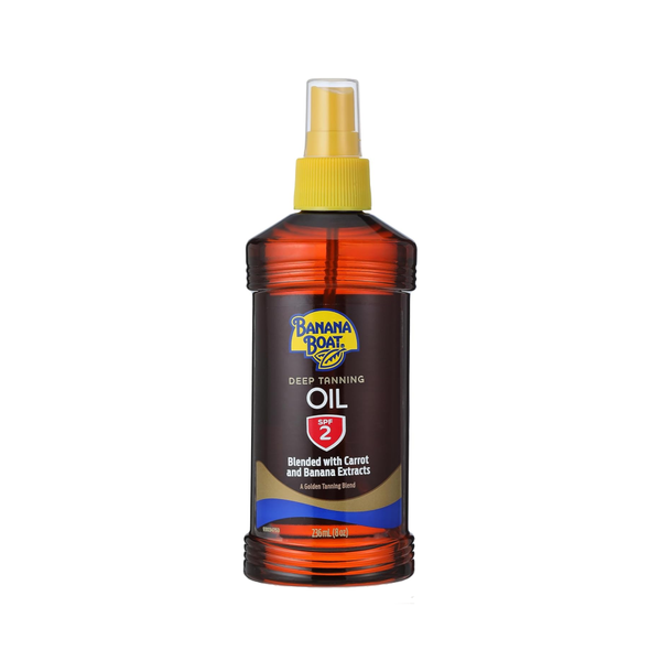 Banana Boat Tanning Oil SPF 2 with Carrot & Coconut Extracts 236ml
