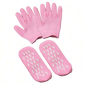 Spa System Moisturizing Gel Gloves and Socks - Jojoba Oil, Vitamin E