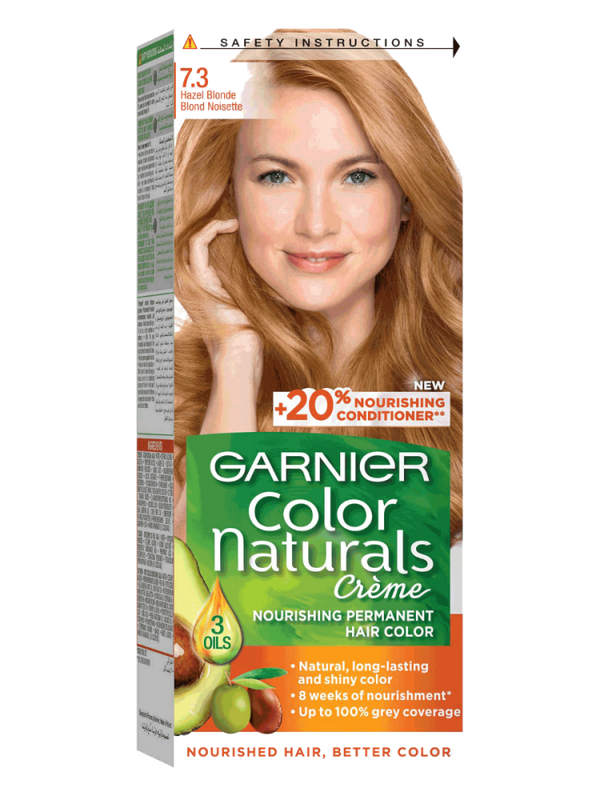 Ash Blonde Hair Color Hazel Blonde 7.3 Garnier 100ml