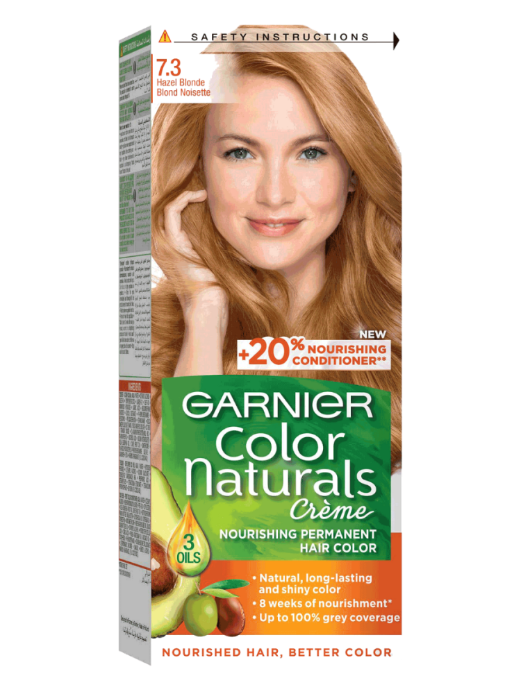 Ash Blonde Hair Color Hazel Blonde 7.3 Garnier 100ml