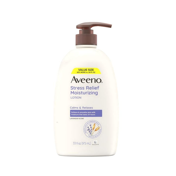 Aveeno Stress Relief Moisturizing Body Lotion for Dry Skin, 975ml