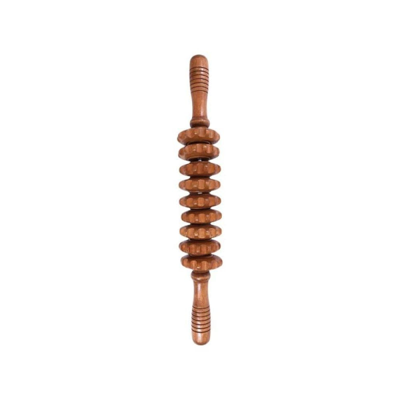 Best Massage Tool Wooden Roller Muscle Scraping Spa System