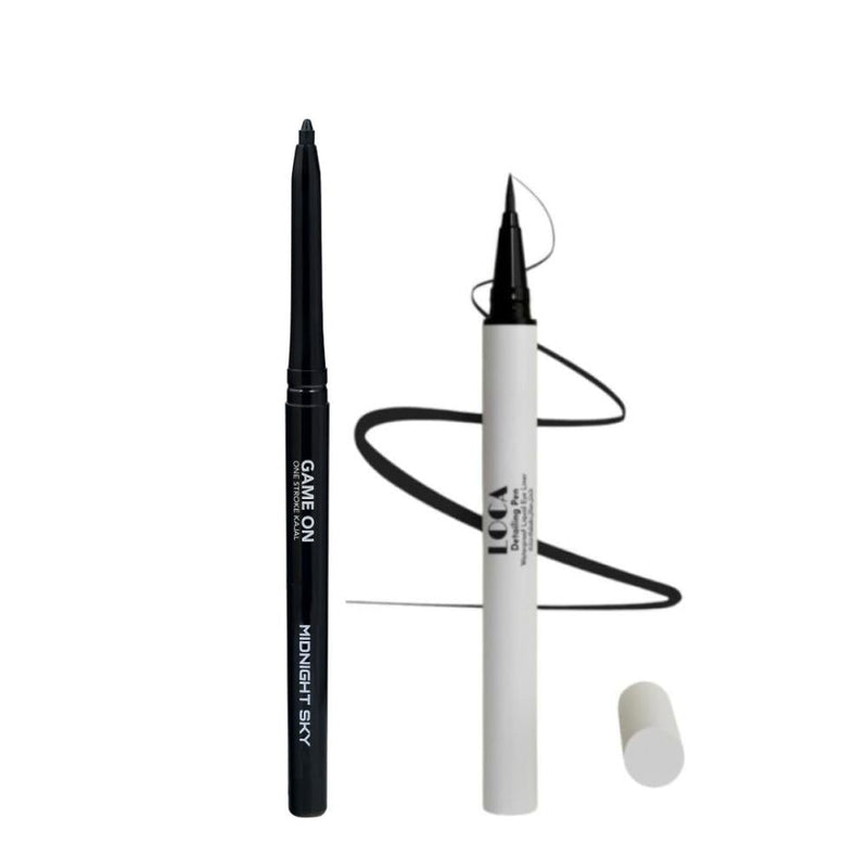 Eyeliner and Kohl Pencil Set for Hooded Eyes - 2 Pieces