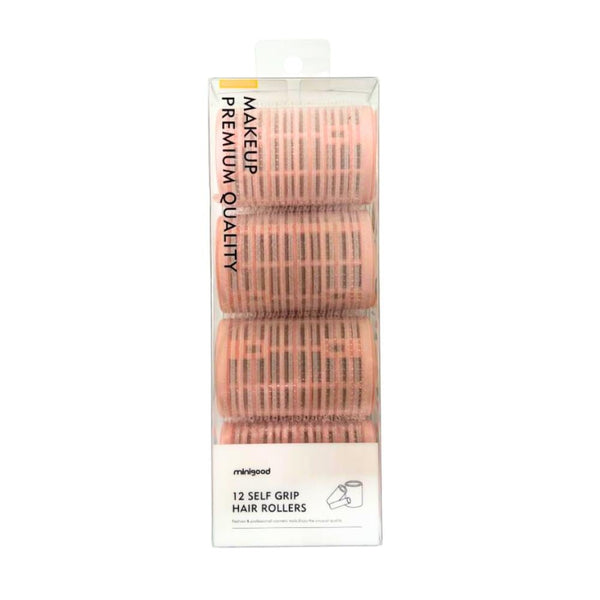 Minigood Heatless Hair Rollers, 12-Piece Set, Multi-Size