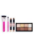 Beauty Gift Box Contour Highlighter Professional Set Revolution 6 Pieces