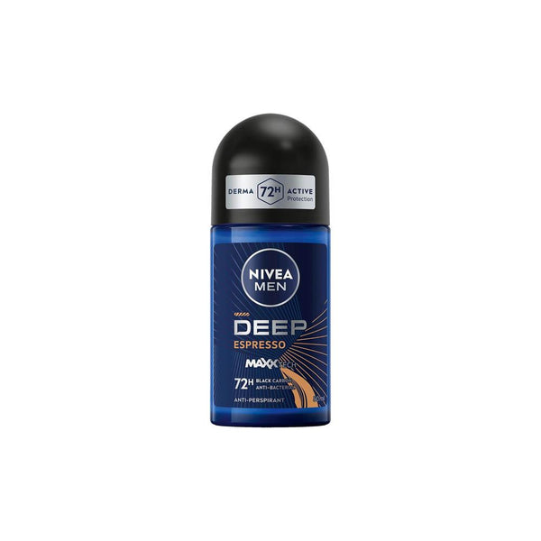 Roll On Deodorant for Men Deep Black Carbon Espresso Nivea 50ml
