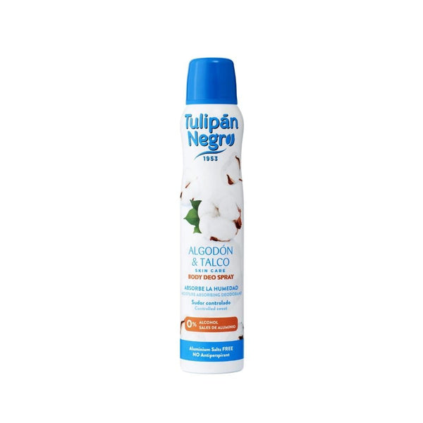 Tulipan Negro Cotton Deodorant Spray Alcohol-Free 48-Hour Protection 200ml