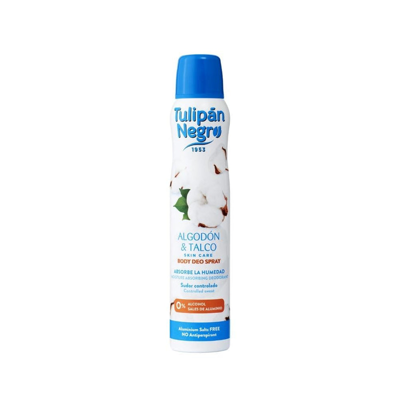 Tulipan Negro Cotton Deodorant Spray Alcohol-Free 48-Hour Protection 200ml