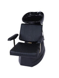 Salon System 8258R-A Hair Washing Chair Black Gold