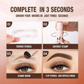 Dark Brown Eyebrow Powder Kit O.TWO.O Shine 02 Dark Coffee Brown 1.5g