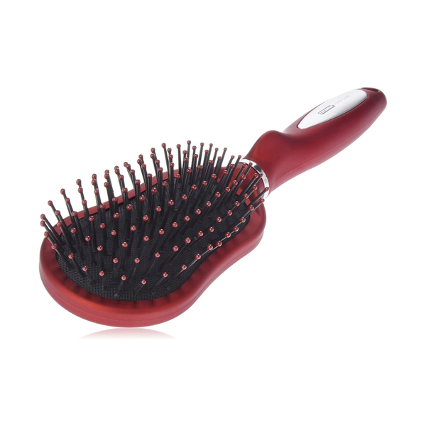 Titania Hairbrush 1632 Medium Plastic Styling Brush Red Black