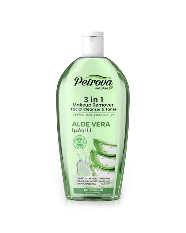 Aloe Vera Cleanser and Toner Hydrating Makeup Remover Petrova 400ml