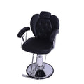 Salon System A8221B Black Women's Haircut Chair with Hydraulic Lift