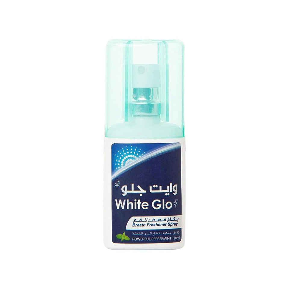 White Glo Breath Freshener Spray Minty Fresh Breath On-the-Go 20ml