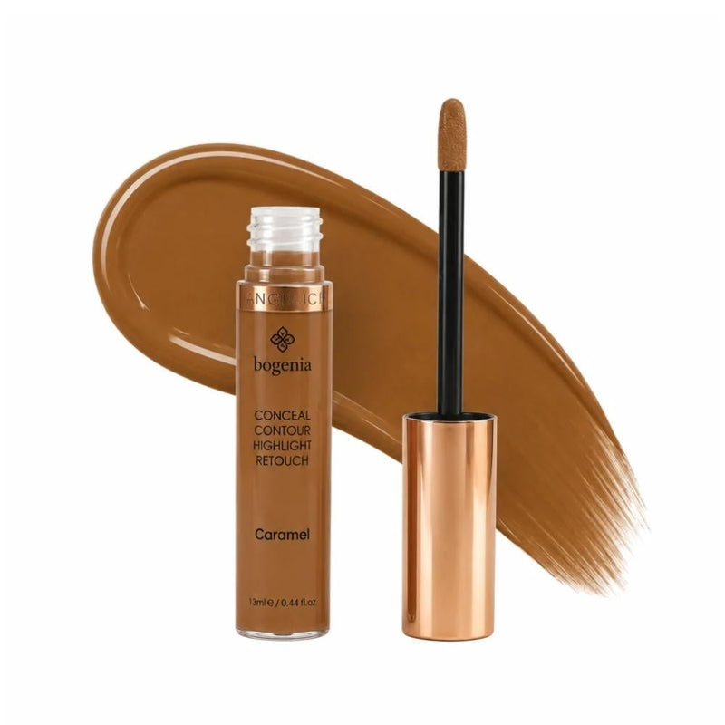 Concealer Makeup Full Coverage Dark Circles Caramel Bogenia 15ml