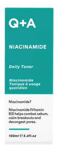 Niacinamide Face Toner Balancing Hydrating Formula Q+A 100ml