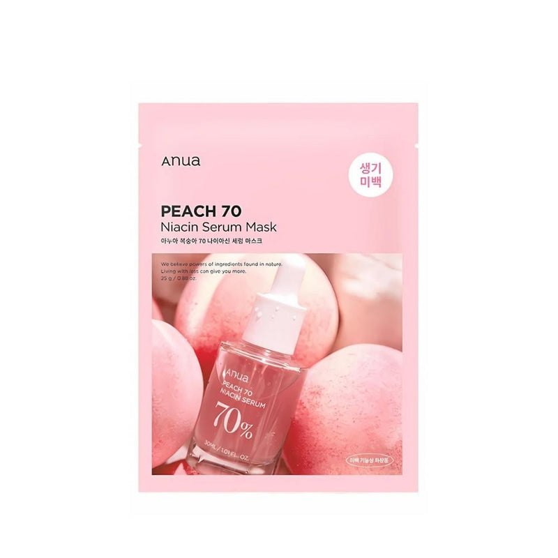 Anua Peach Niacin Serum Sheet Mask with Fermented Peach & Niacinamide, 25g