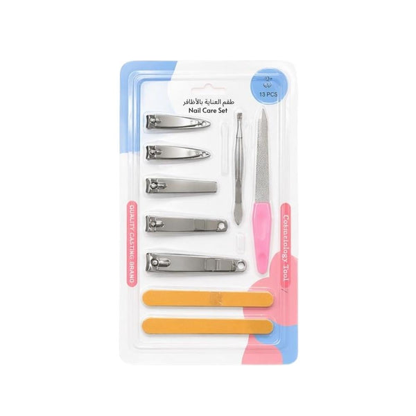 Nail Care Set 13 Pieces Professional Manicure Soft Velvet