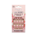 Tinty ZM1 French Cut Adhesive Nails, 24 Pieces