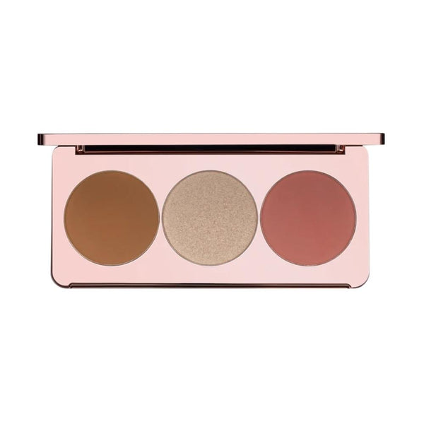 Bolver Triple Highlighter Palette 01 Dew Rose, Gold, Bronze