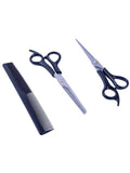Salon System Hair Scissors Set - Stainless Steel - 3 Pieces