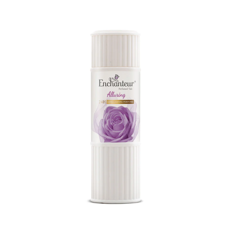Enchanteur Alluring Body Powder, Moisture Absorbing & Silky Smooth Finish, 125g