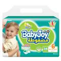 Baby Joy Diapers Size 6 Mega Pack 38 Count Absorbent Nappies