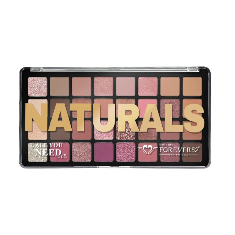 Forever52 Naturals Eyeshadow Palette, 32-Color Matte and Shimmer, NTR002