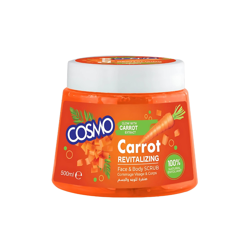 Cosmo Carrot Face and Body Scrub, Exfoliating, 500ml