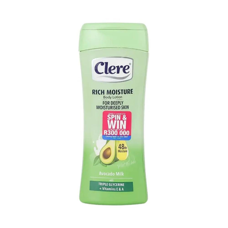 Clear Avocado and Milk Body Lotion 400ml 48-Hour Hydration