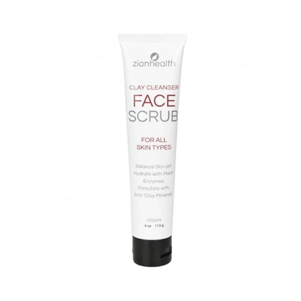 Zion Health Ancient Clay Facial Scrub Mineral-Rich Exfoliator 113g