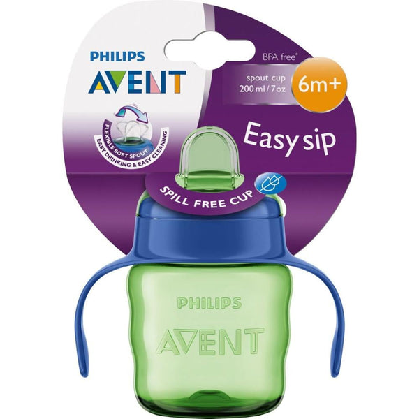 Avent Sippy Cup Spout Design Leak-Proof Toddler Drinkware 200ml 6+ Months