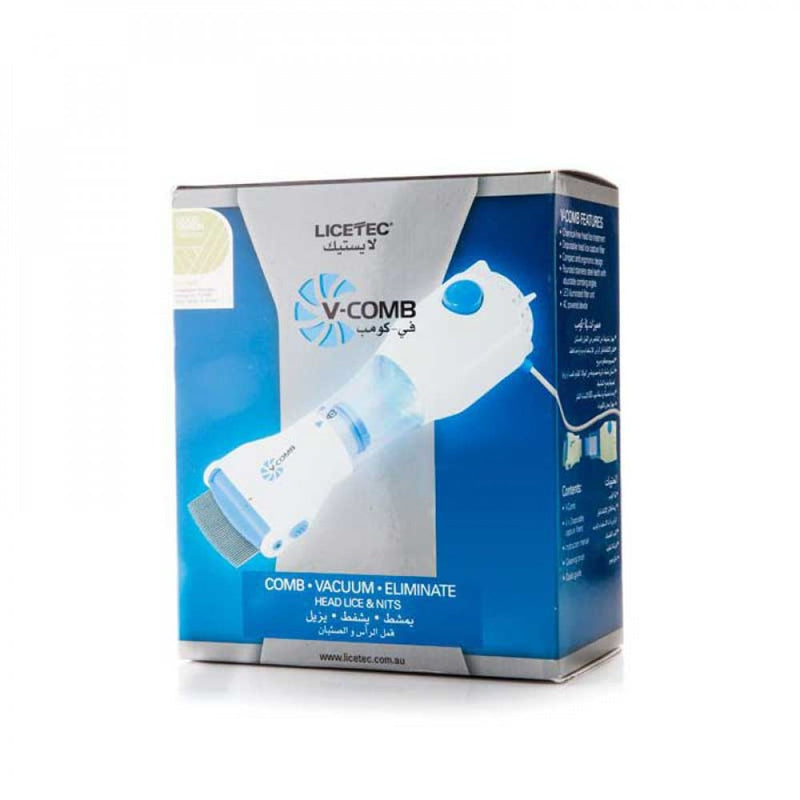 Lice Removal Comb Electronic Detection Device V-Comb 1 Piece