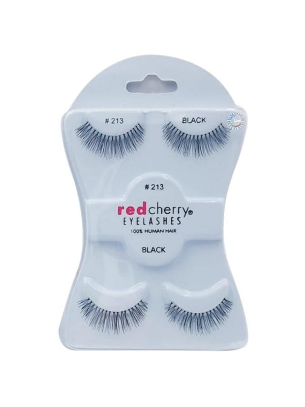 Red Cherry Decorative False Eyelashes - Black - #213 - 2 Pairs