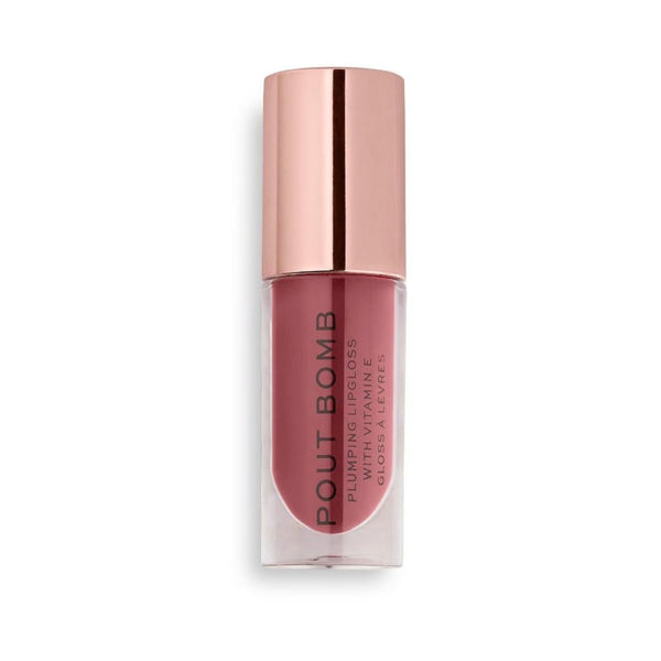 Lip Plumping Lip Gloss Pout Bomb Sauce Dusty Pink Revolution 5ml