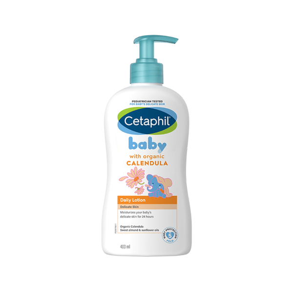 Cetaphil Baby Daily Moisturizing Lotion, Organic Calendula, 400ml