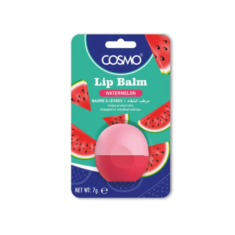Cosmo Watermelon Lip Balm with Shea Butter for Intense Moisture