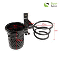 Salon System Dual Wall Mount Hair Dryer Holder Black